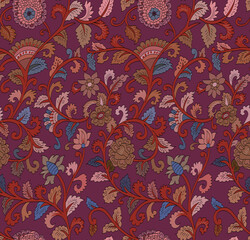 abstract hand print indian block print ajrakh print background pattern