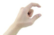 © Voravuth - mini size hand sign on white background