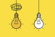 © Art Alex - Creative concept light bulb. Business and leadership concept. Vector illustration.