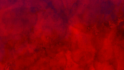 Wall Mural - Abstract Watercolor red grunge background painting. Beautiful stylist modern red texture background with smoke. Red grunge old paper texture. Rich red background texture, marbled stone or rock texture