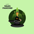 Happy Naag Panchmi Greeting Card Design
