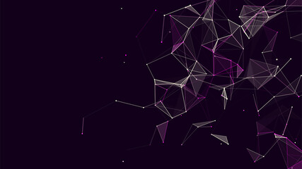 Network connection structure. Technology connect big data. Science background. Business futuristic backdrop.