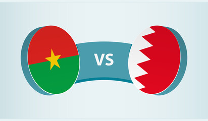 Wall Mural - Burkina Faso versus Bahrain, team sports competition concept.