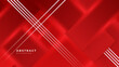 © Badr Warrior - Vector red banner geometric shapes abstract, science, futuristic, energy technology concept. Digital image of light rays, stripes lines with light, speed and motion blur over dark tech background