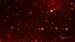 炎　宇宙　火花　火の粉　火事　戦場　シリアス　戦場　対決　煽り　背景 Fire embers particles over black background. Fire sparks background. Abstract dark glitter fire particles lights