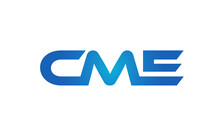 Connected CME Letters Logo Design Linked Chain Logo Concept	