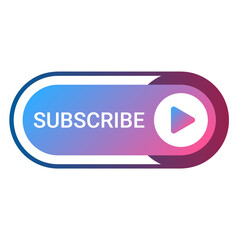 Wall Mural - subscribe social media video player channel, icon drawing