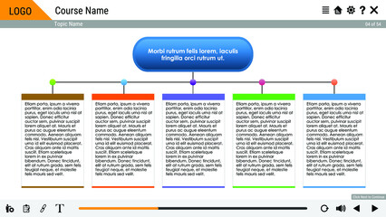 Vector Illustration for Design Template with UI