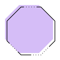 minimal octagon frame
