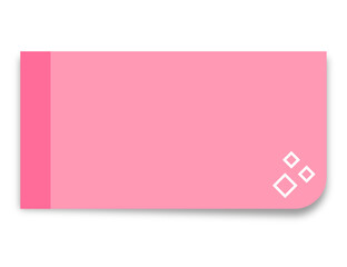 Canvas Print - cute rectangle sticky note
