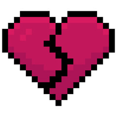 Canvas Print - pixel heart
