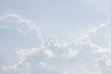 Wall Mural - white cloud background and texture. grey sky background.