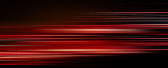 Wall Mural - red light trails on dark background