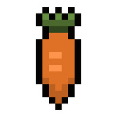 Canvas Print - pixel carrot
