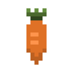 Canvas Print - pixel carrot
