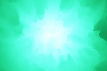 Poster - green blue blurred abstract organic form copy space illustration background.