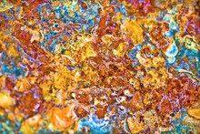 The Surface Of Rusty Iron. Ultra Macro Background