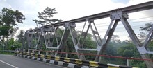The Rim Of A Bridge Made Of Sturdy Iron In The Banjar Area, Indonesia