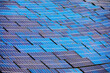blue solar photovoltaic panel partial