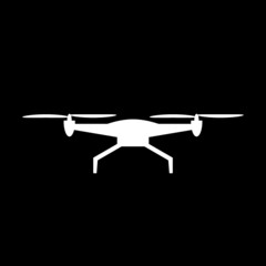 Wall Mural -  Drone logo isolated on dark background