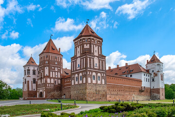 Mir Castle in Minsk region - historical heritage of Belarus.