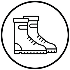 Poster - Farming Boots Icon Style