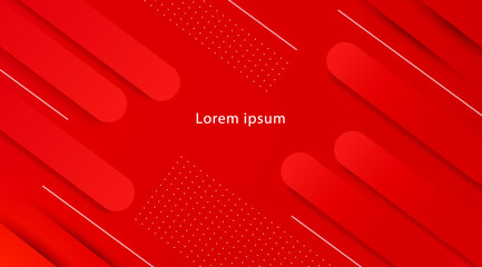 Dynamic geometric with colorful gradient background Premium Vector.