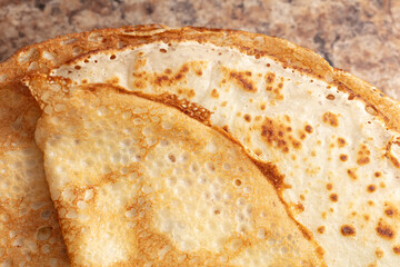 Canvas Print - Pan fried pancake as a background.