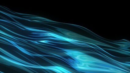 Wall Mural - Abstract scientific fantasy background light energy waves forms circling and fluctuation shiny particles projections rays loop