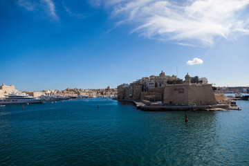 Wall Mural - The inner bay of the island in Valletta Malta.