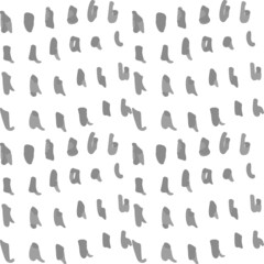 Leinwandbilder - Grayscale monochrome background.Graphite pencil or gray marker simple shapes. Geometric abstract seamless pattern. Minimalistic grid repeat of small elements.