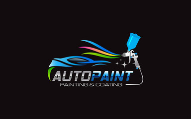 Wall Mural - Illustration graphic vector of Auto Car Painting logo design template