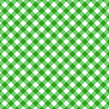 Green Gingham Seamless Pattern - Traditional Green And White Gingham Seamless Pattern