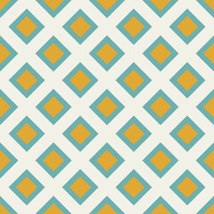 Wall Mural - Squares retro seamless pattern.