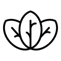 Poster - Oregano leaf icon outline vector. Herb basil. Garden food