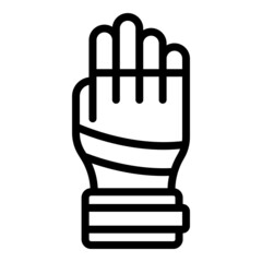 Wall Mural - Bike gloves icon outline vector. Hand keeper. Sport glove