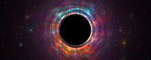 Abstract Colorful Circle Ring Background