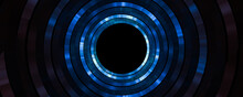 Blue Abstract Circle Background