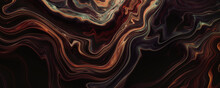 Abstract Wavy Oil Painting Glitter Background