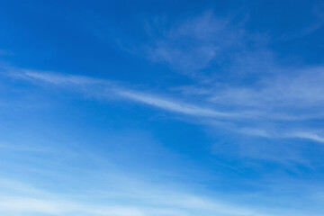 Wall Mural - Blue sky with clouds Many beautiful white