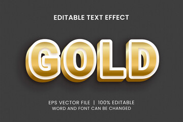 Wall Mural - realistic gold editable text effect with grunge background