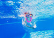© yanlev - girl swiming  in  pool