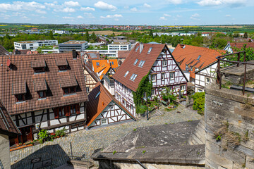 Herrenberg, Baden-Württemberg, Blick über die Alstadt