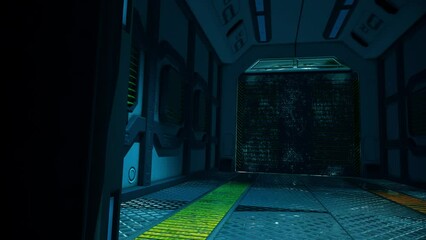 Wall Mural - science fiction base v2. high quality 4k footage