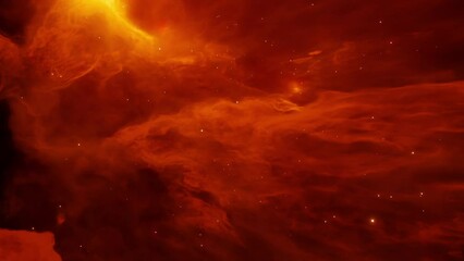 Wall Mural - 3d animation - Zooming into a nebula..