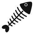 Fish waste icon simple vector. Food trash