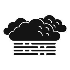 Poster - Cloudy sky icon simple vector. Cloud rain