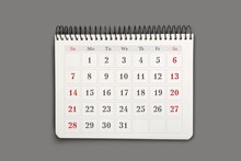 2022 Calendar Page On Background. Calendar Background For Reminder, Business Planning, Appointment Meeting And Event.