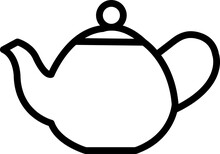 Teapot Line Icon. Linear Style Sign For Mobile Concept And Web Design..eps