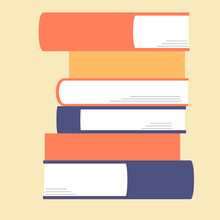 Illustration Of A Pile Of Books